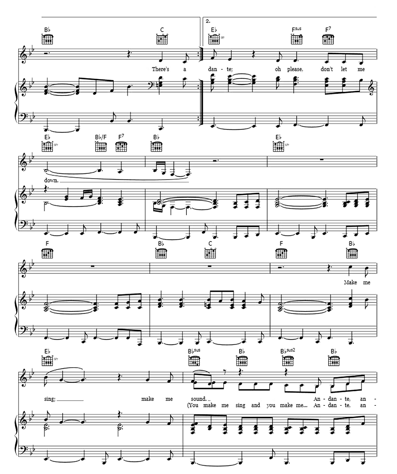 Andante Andante sheet music 6