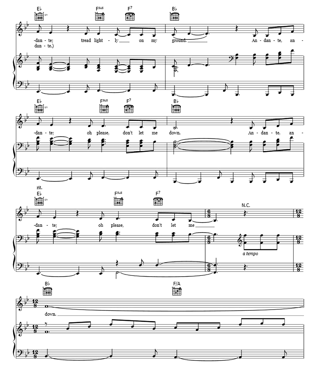 Andante Andante sheet music 7