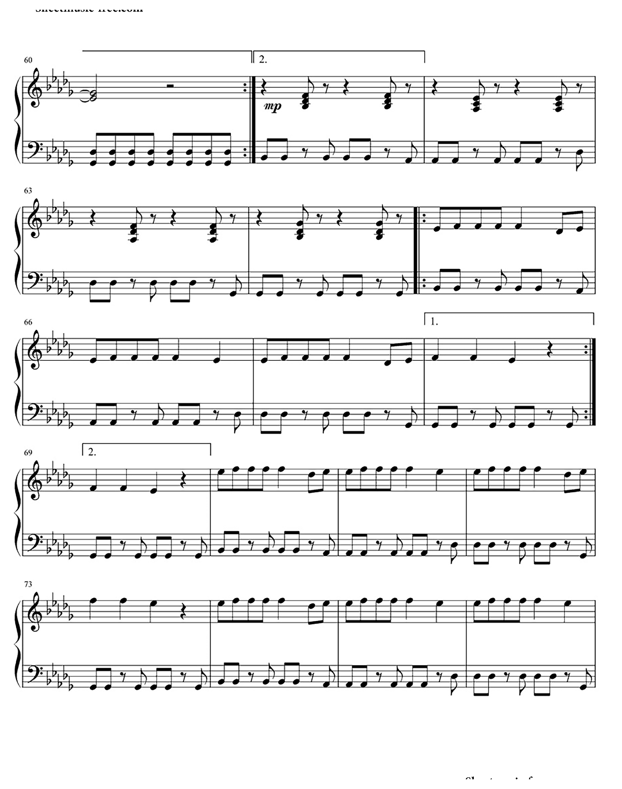 Stitches sheet music 4