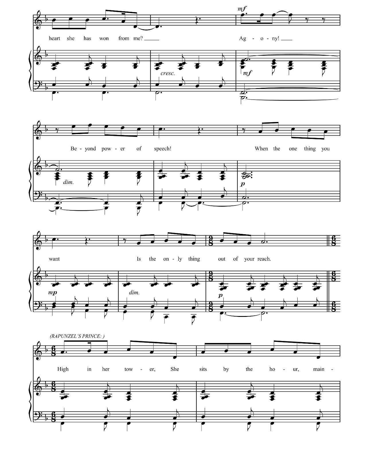 Agony sheet music 2