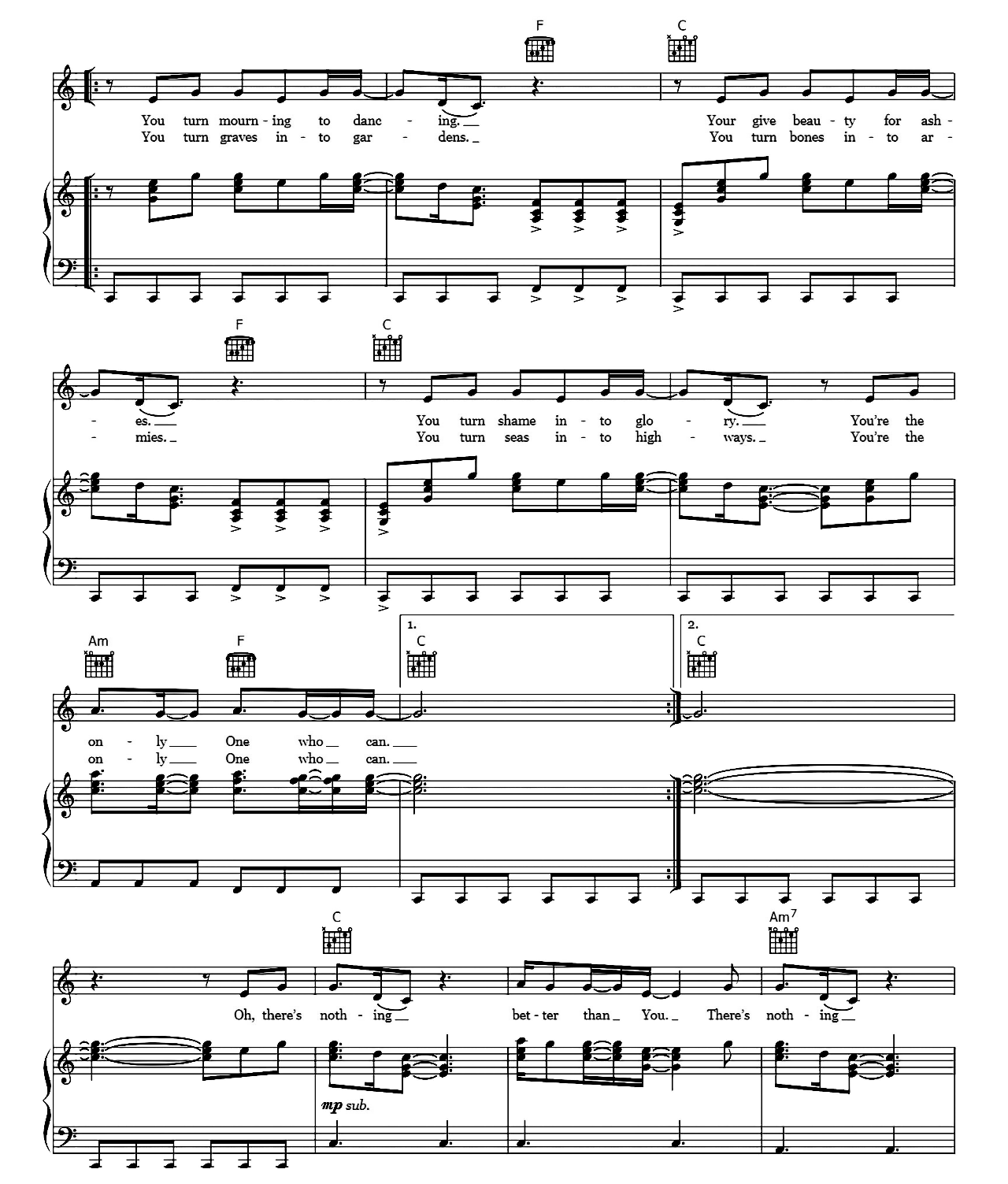 Graves Into Gardens sheet music 5