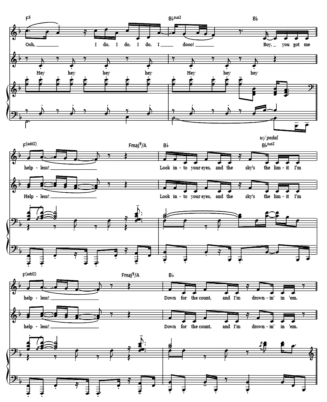 Helpless (from Hamilton) sheet music 2