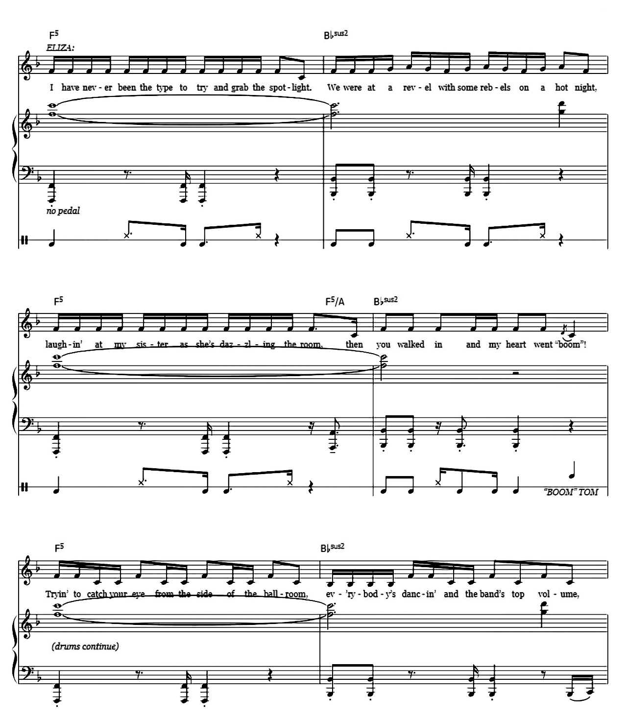 Helpless (from Hamilton) sheet music 3