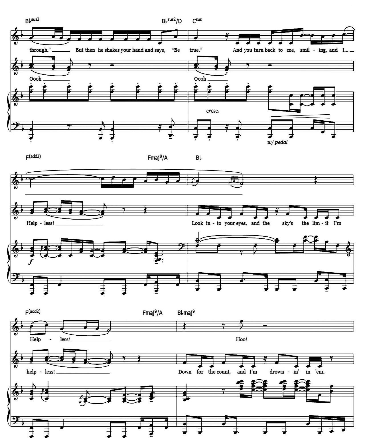 Helpless (from Hamilton) sheet music 8