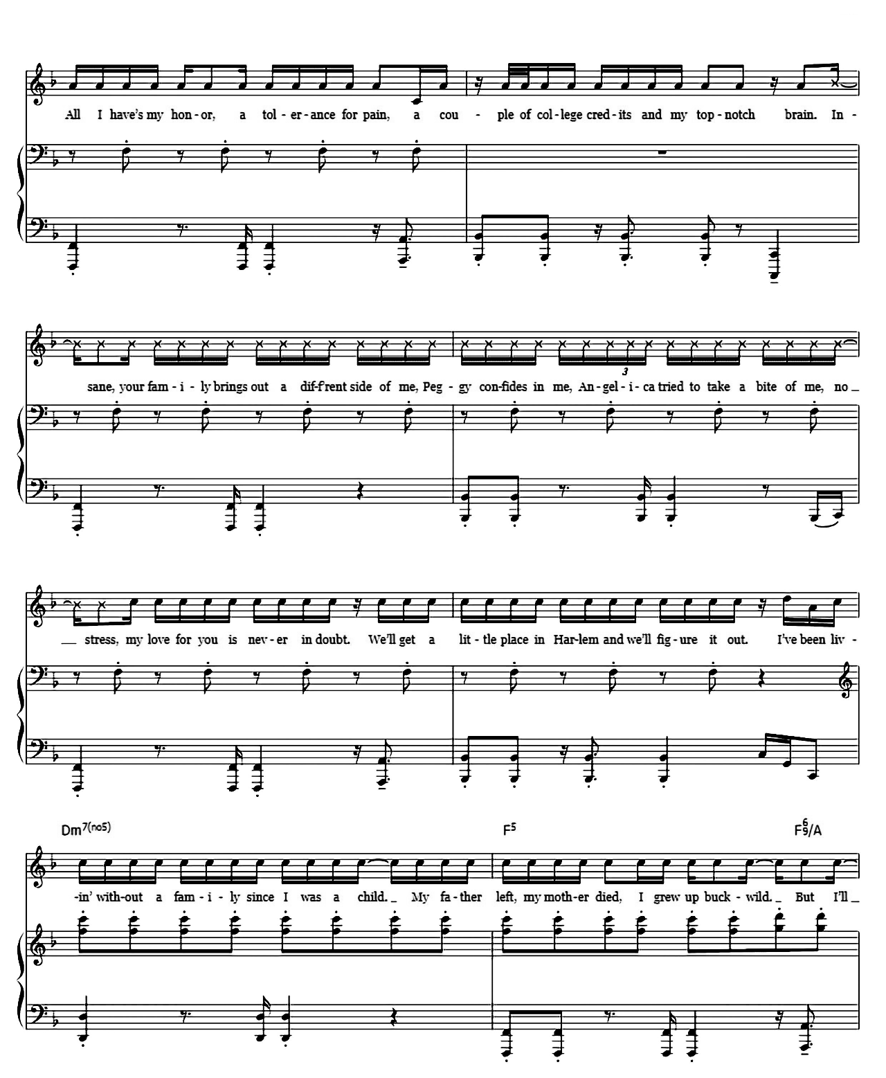 Helpless (from Hamilton) sheet music 10