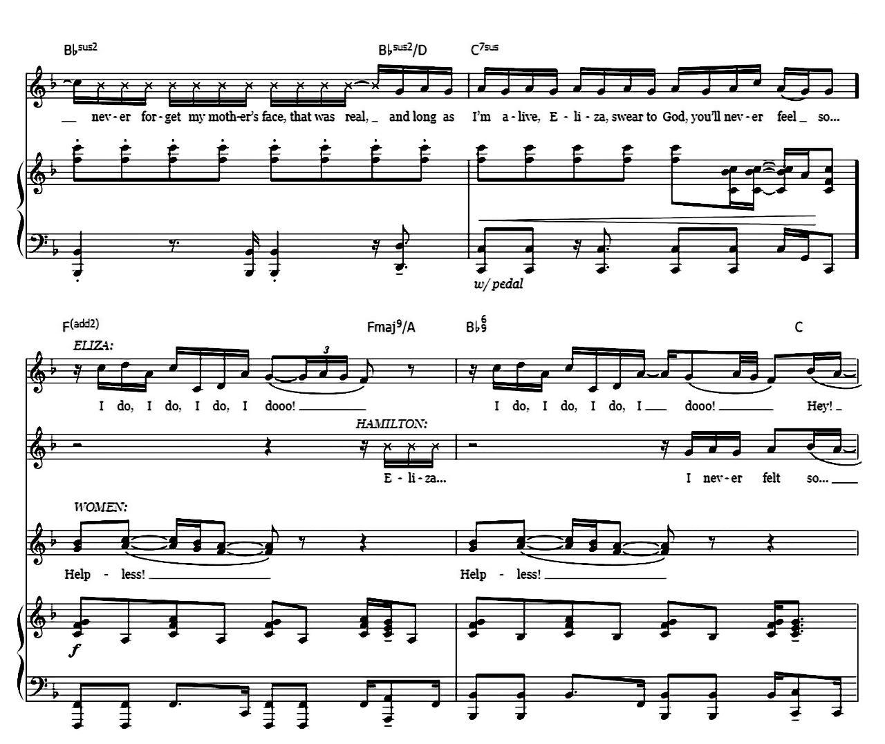 Helpless (from Hamilton) sheet music 11