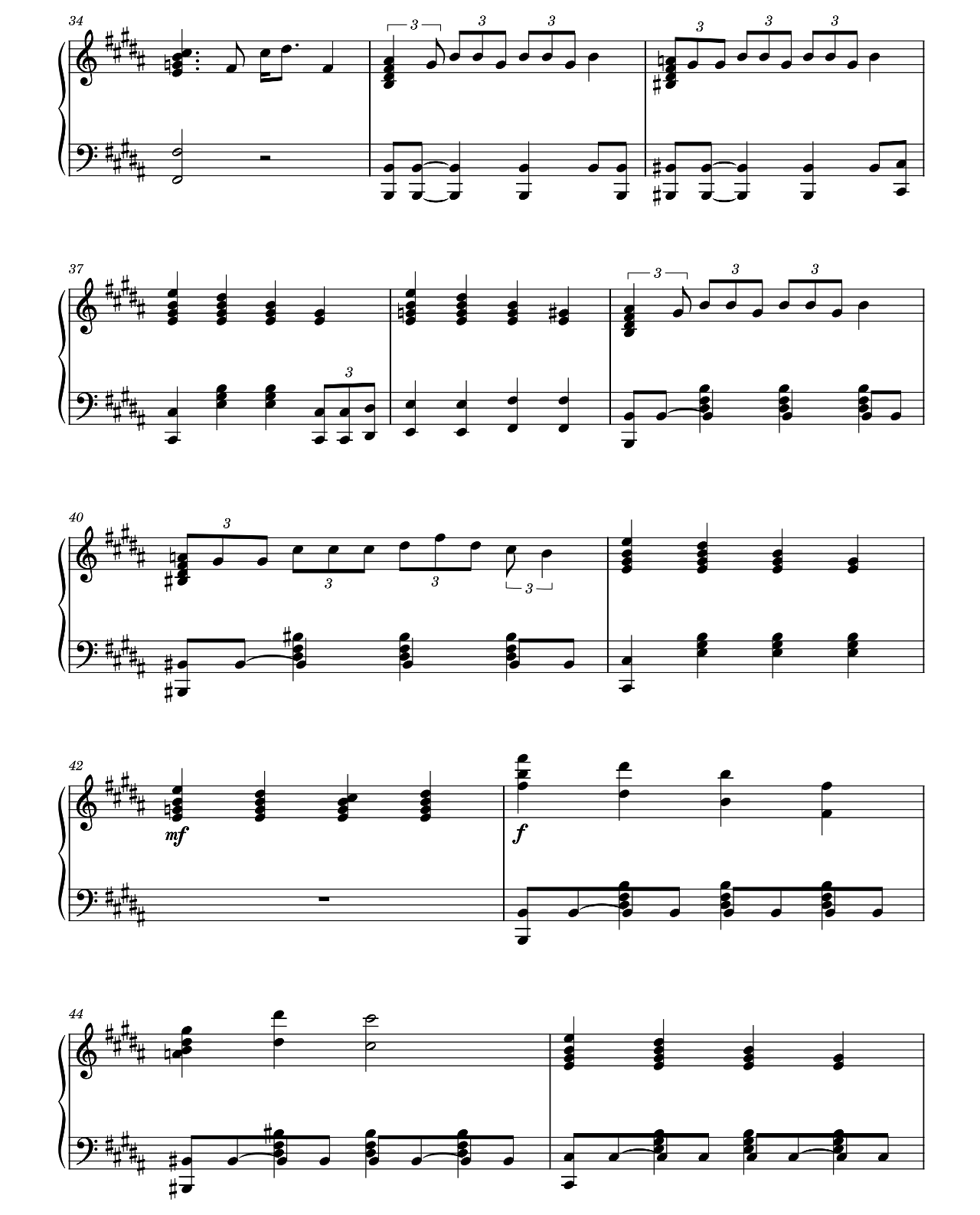 This Is What Falling In Love Feels Like sheet music 3