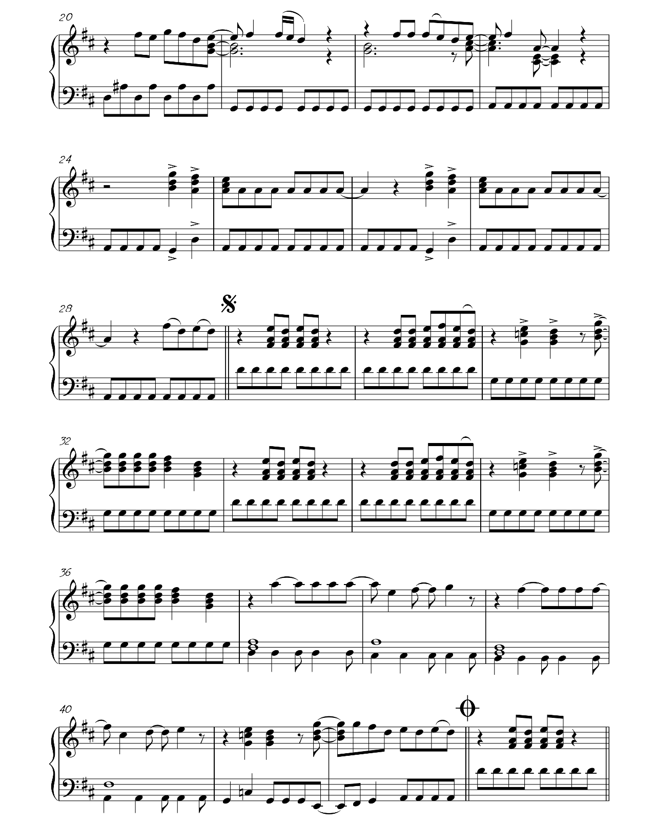 Mamma Mia sheet music 2