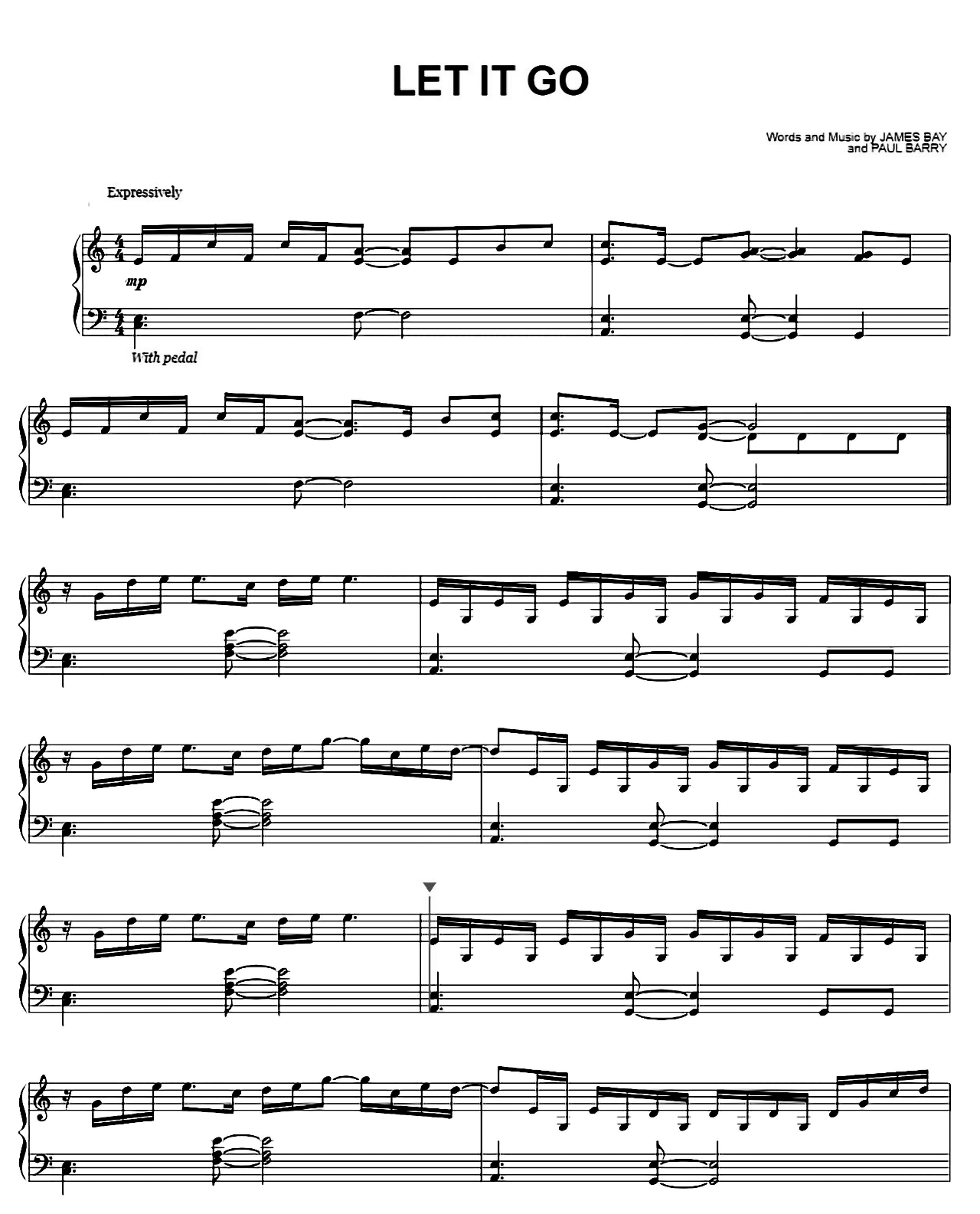 Let It Go sheet music