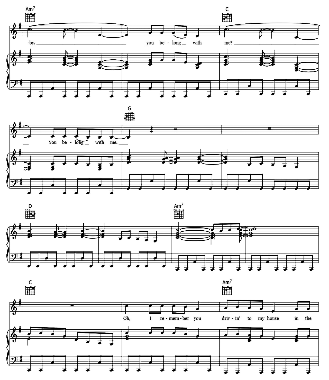 You Belong With Me sheet music 6