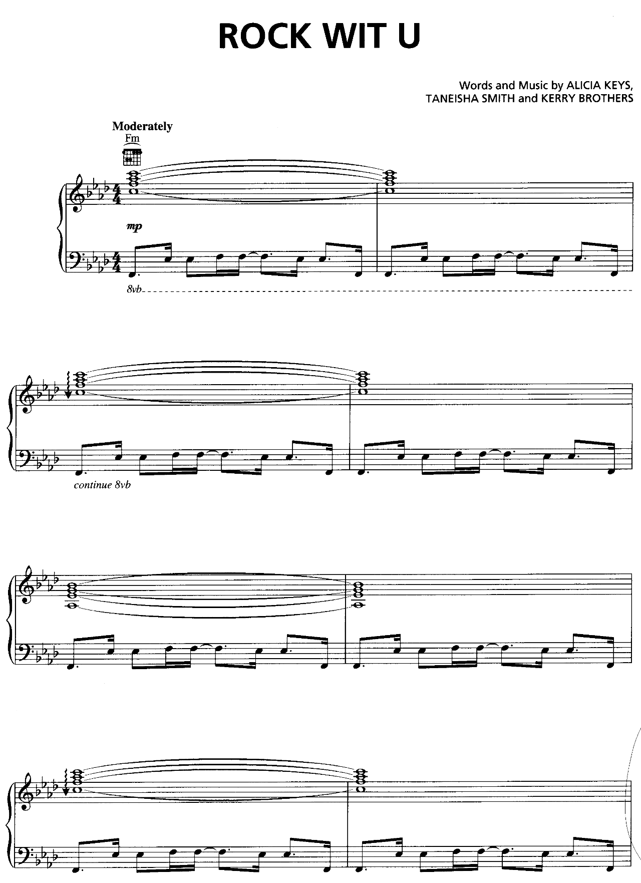 Rock Wit U sheet music