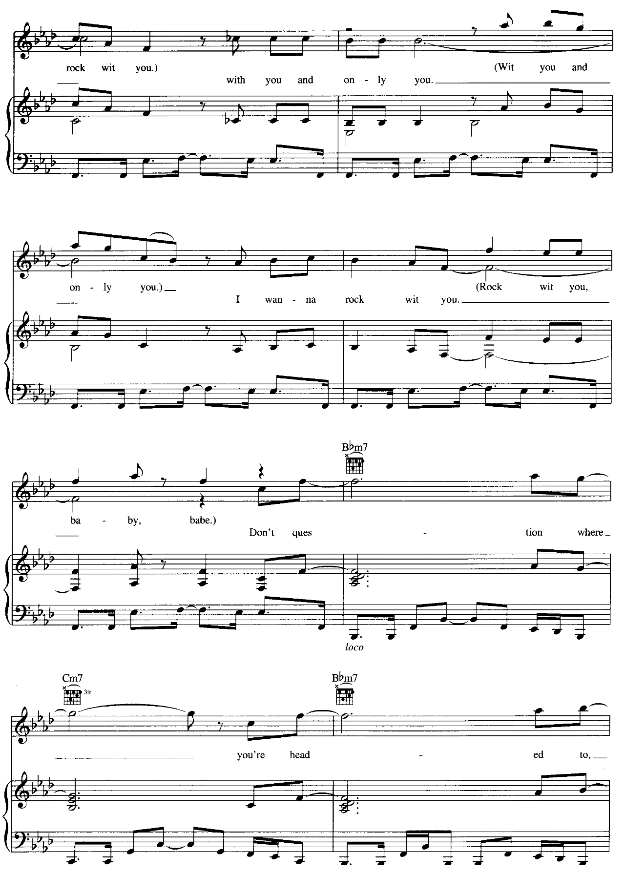 Rock Wit U sheet music 9