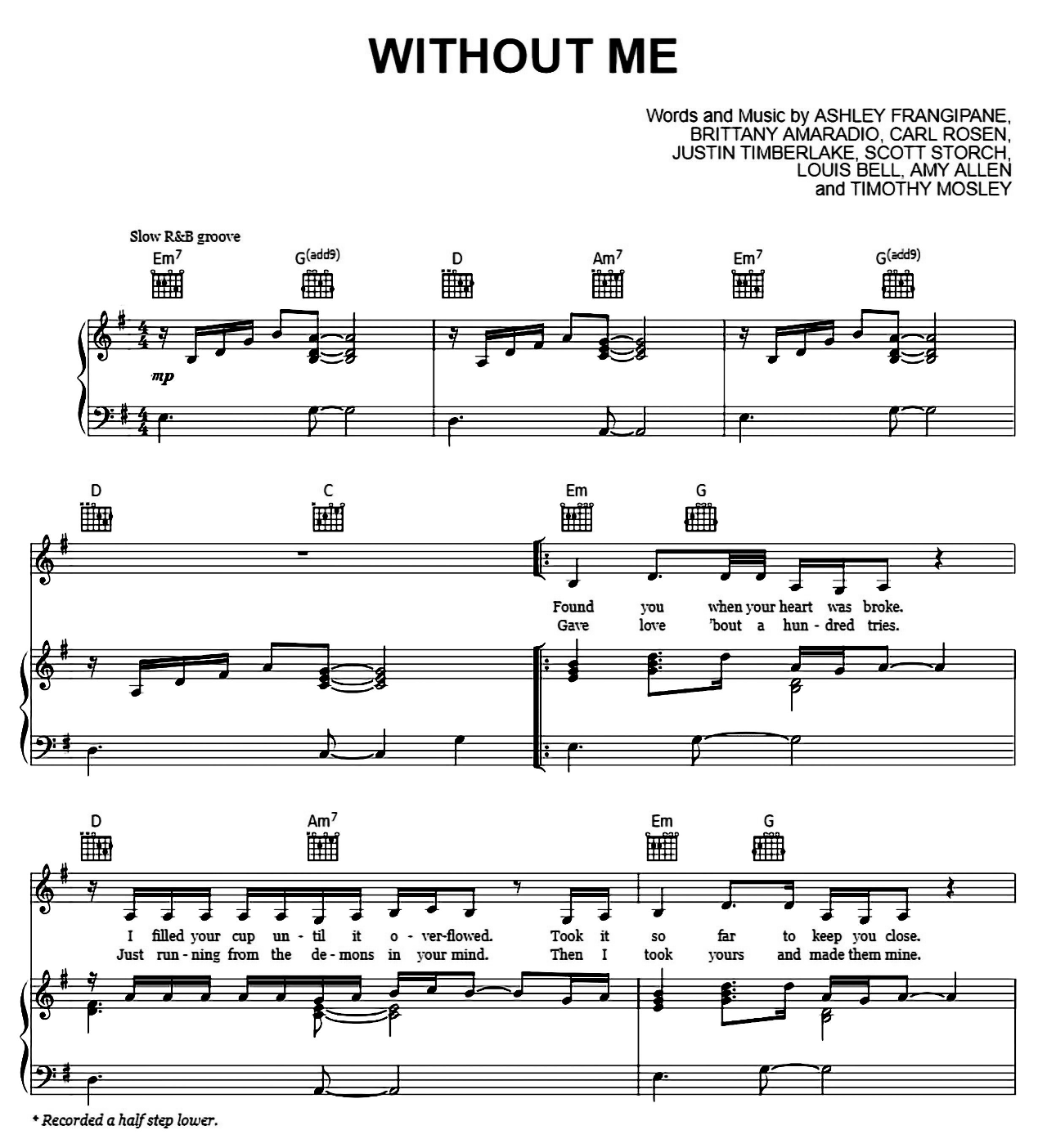 Without Me sheet music