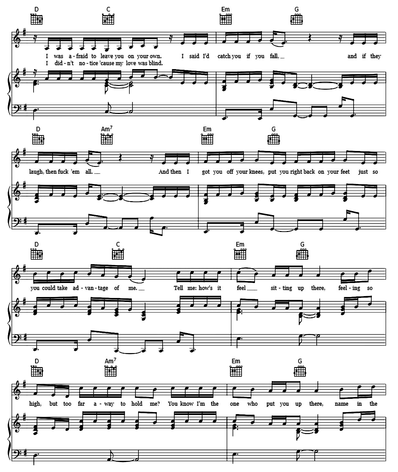 Without Me sheet music 2