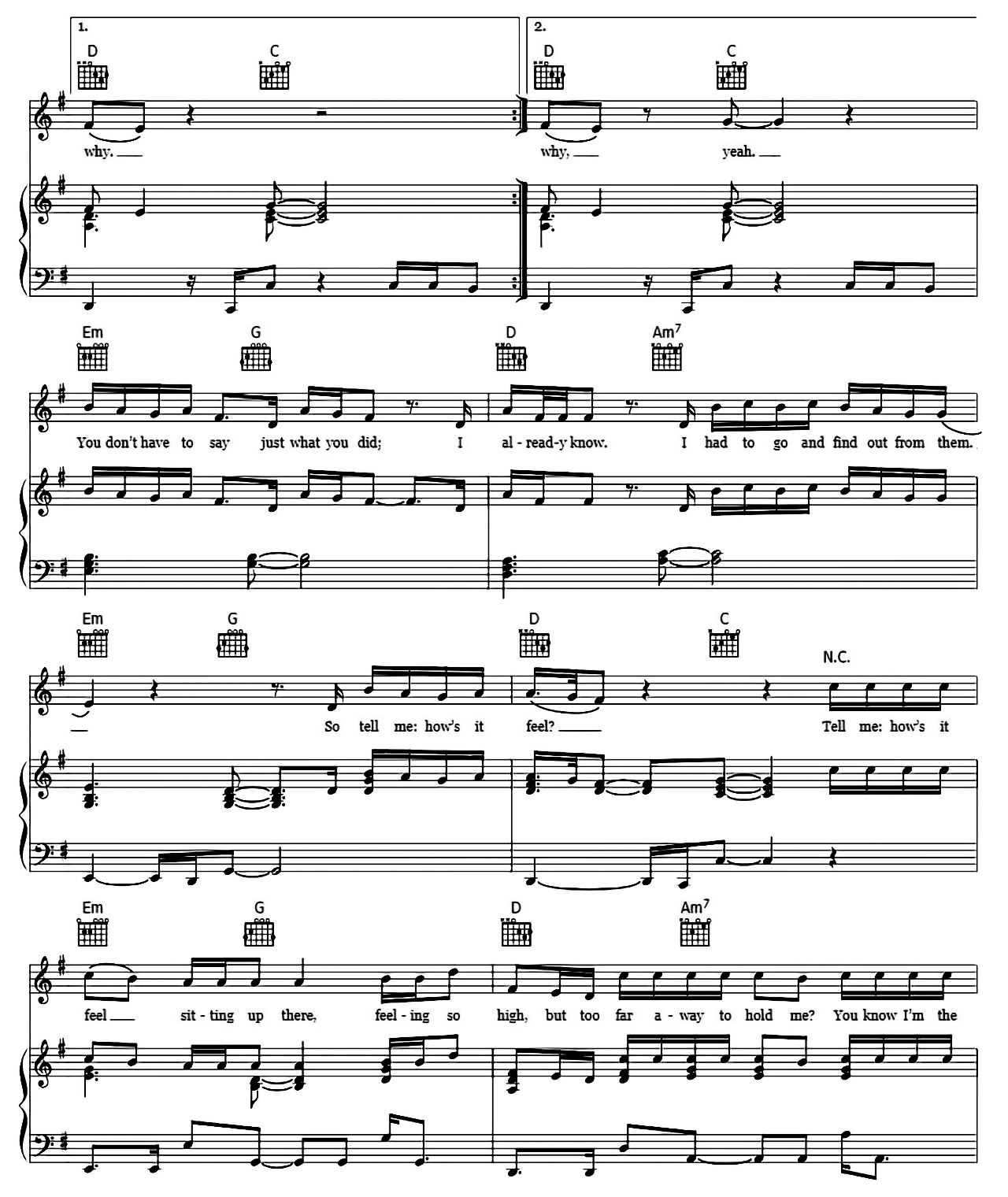 Without Me sheet music 4