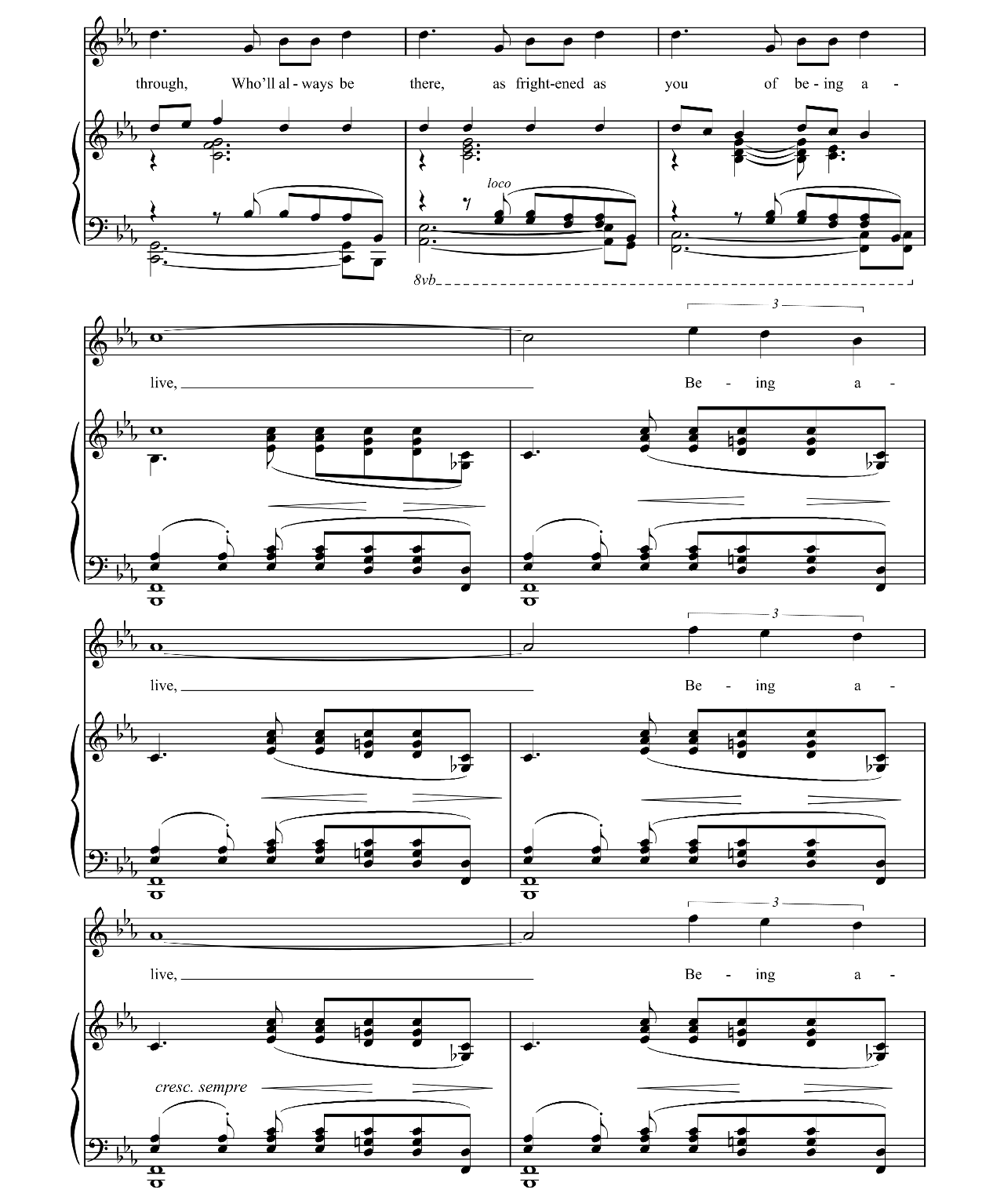 Being Alive (from Company) sheet music 4