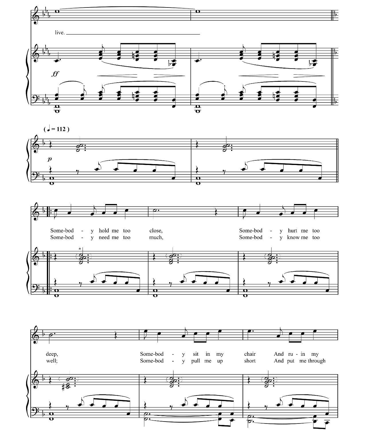 Being Alive (from Company) sheet music 5