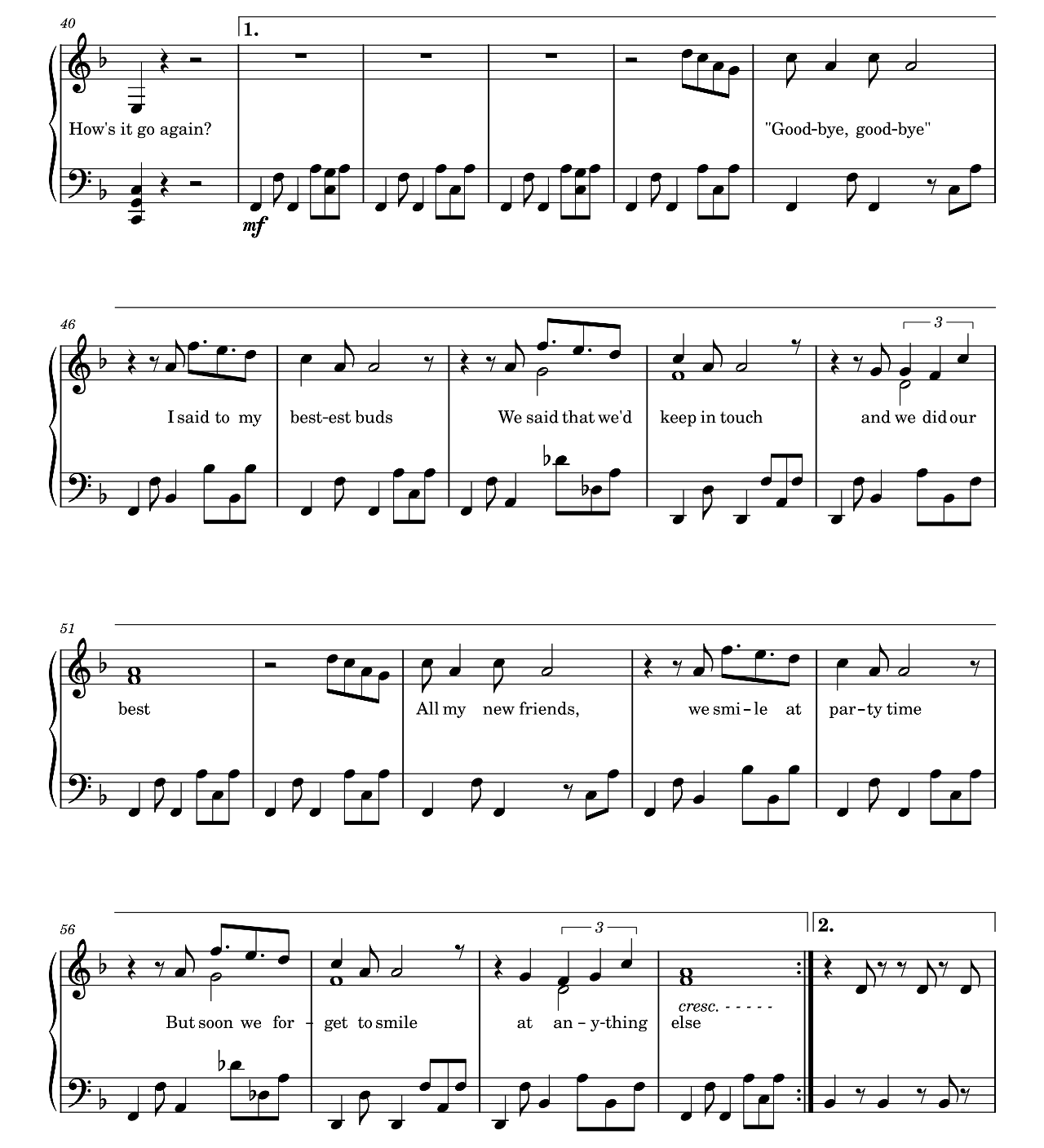 Sober Up sheet music 3