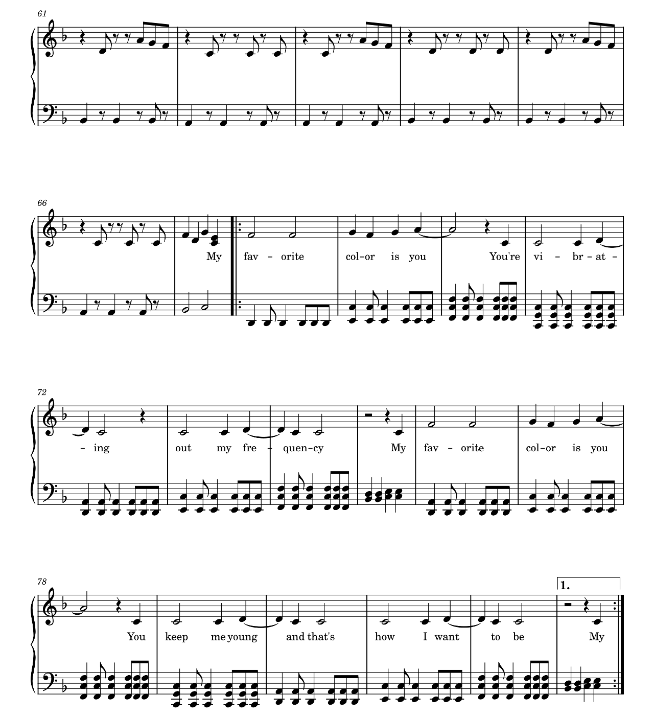 Sober Up sheet music 4