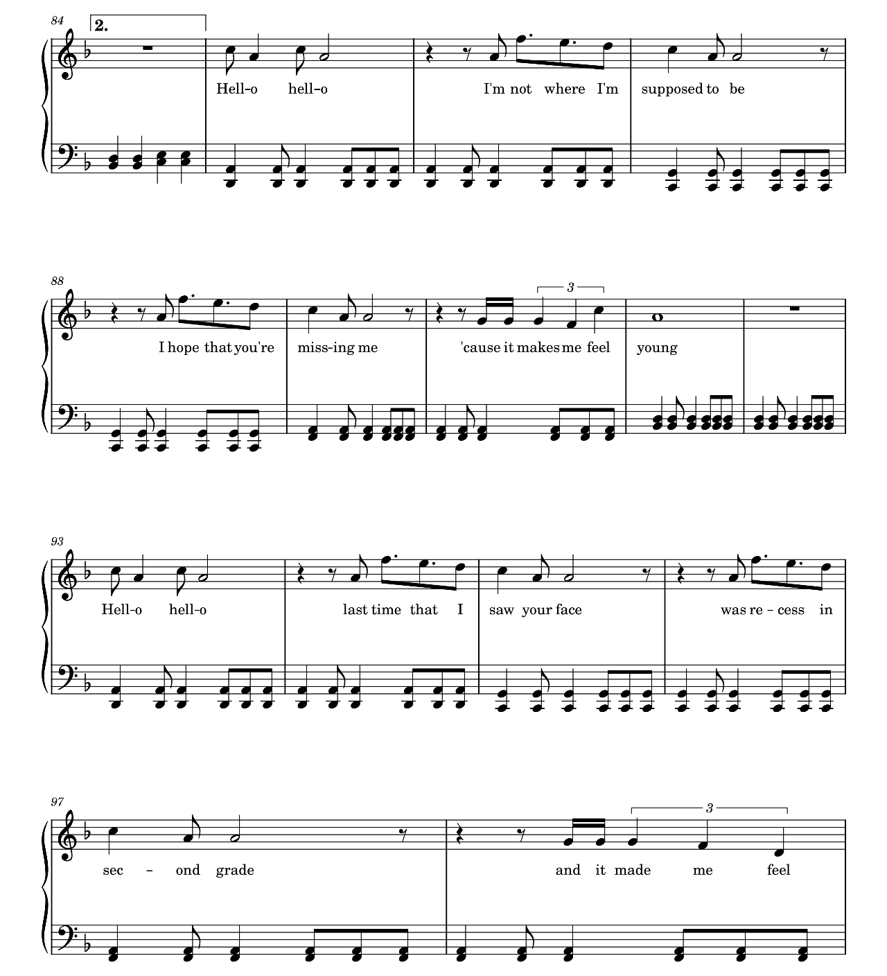 Sober Up sheet music 5