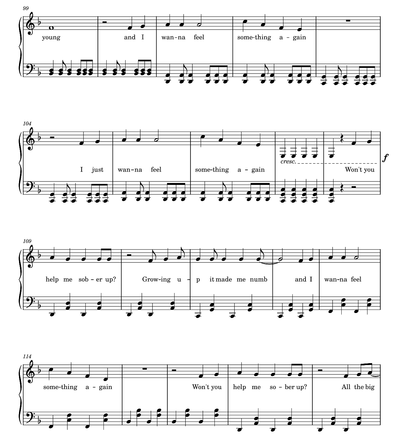 Sober Up sheet music 6