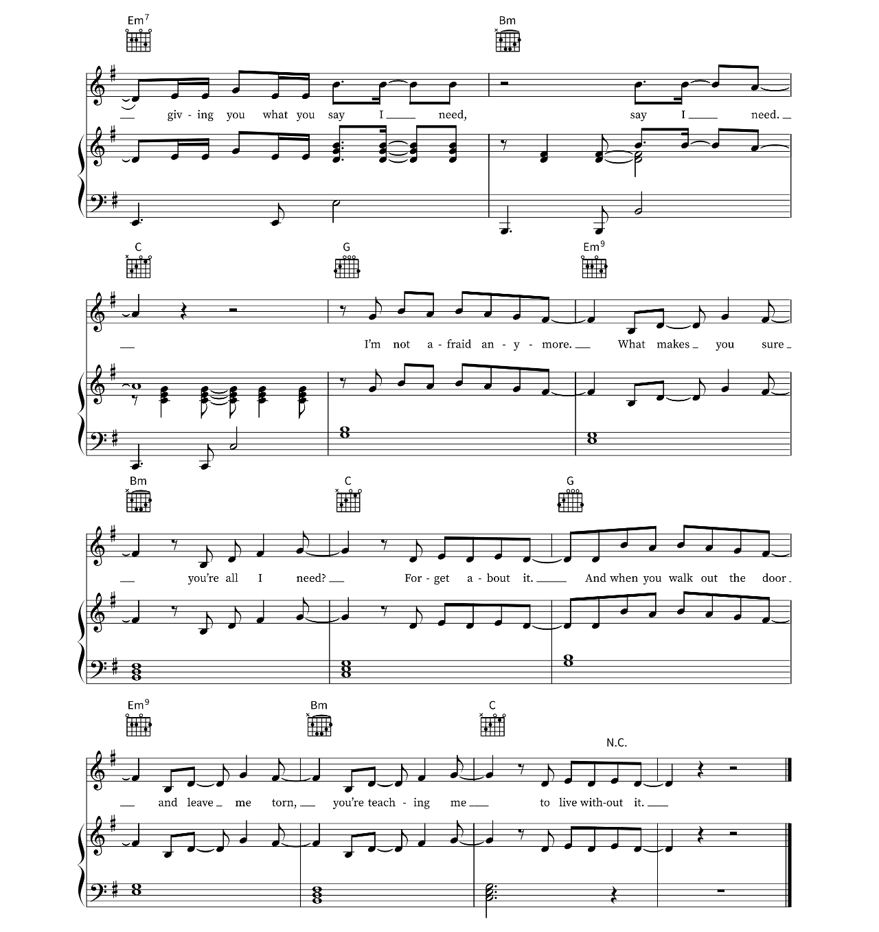 Bored sheet music 5