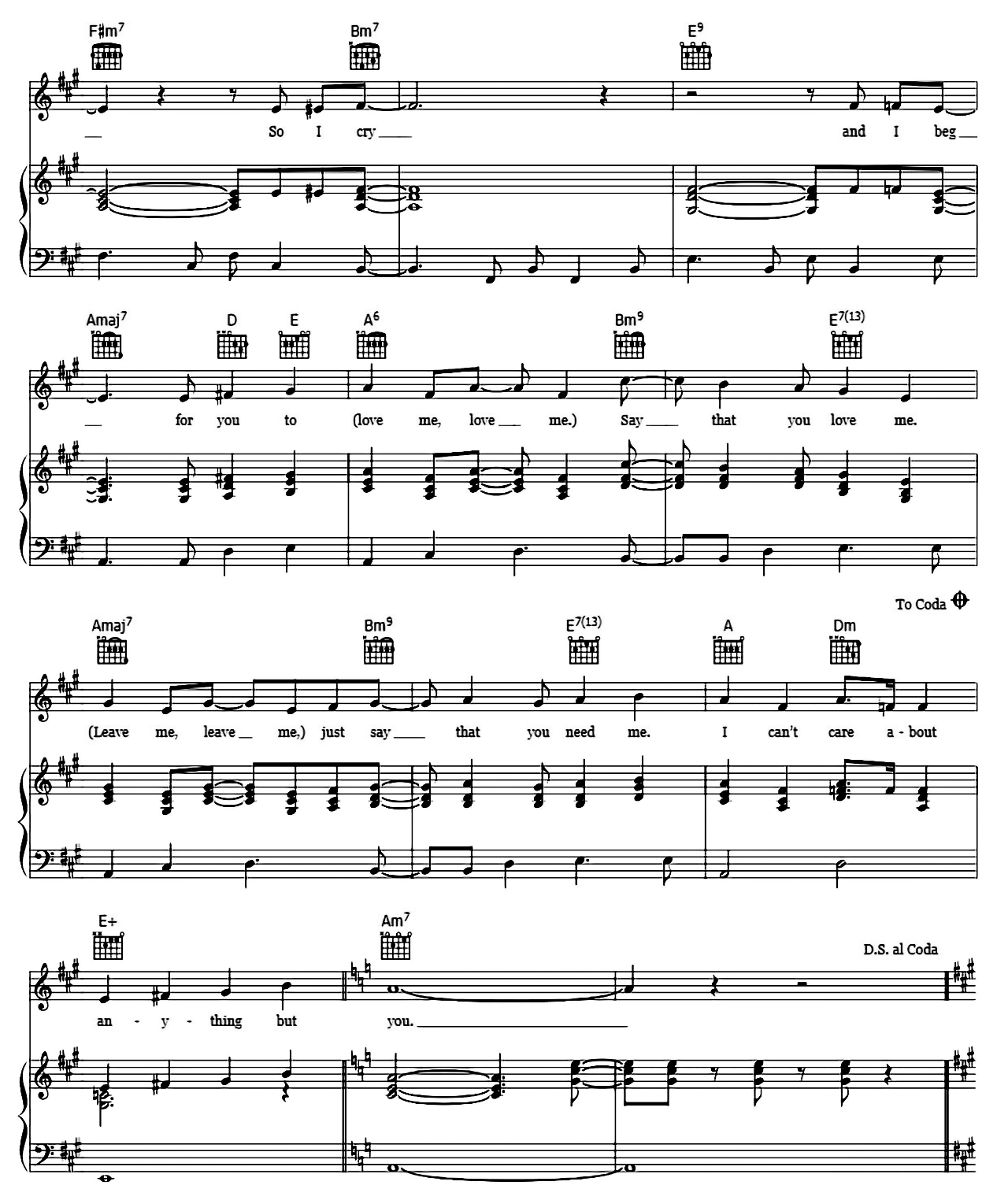 Lovefool sheet music 3