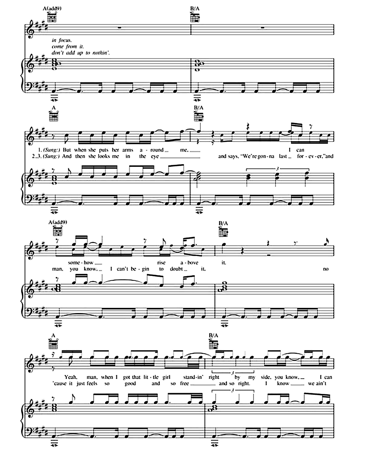 Here Comes My Girl sheet music 2