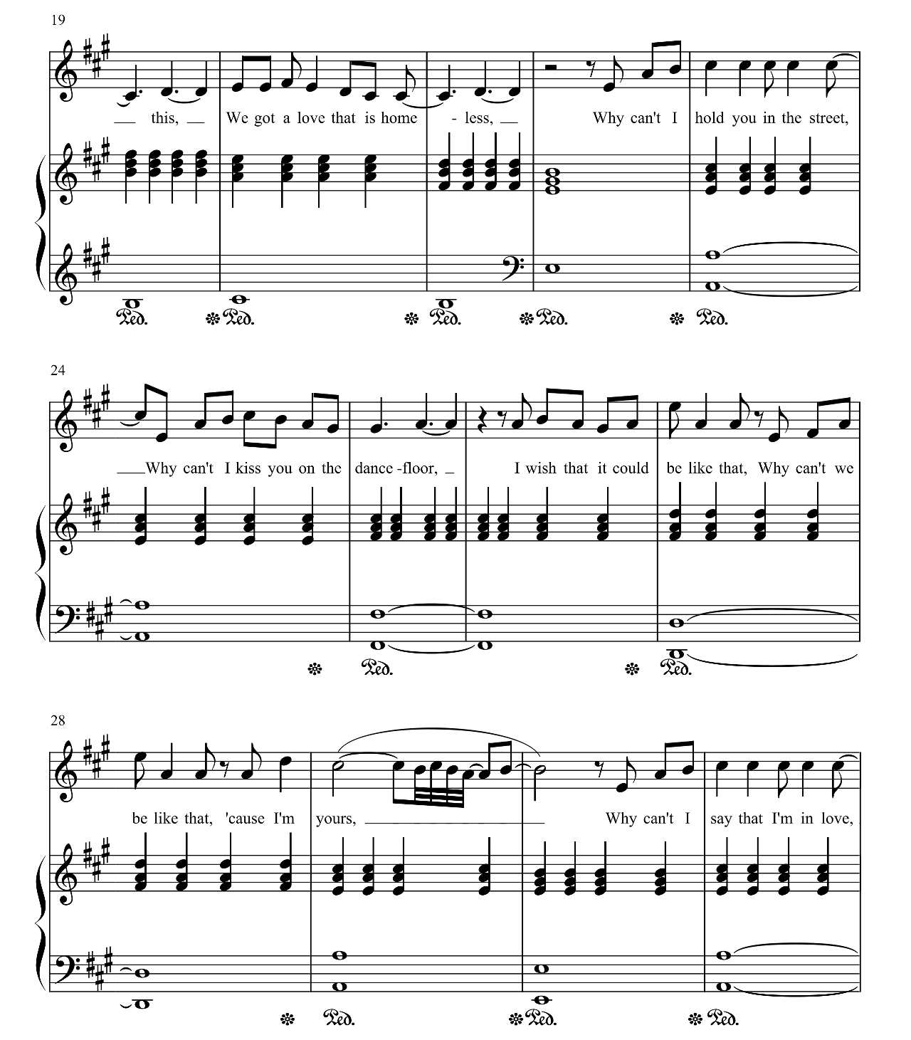 Secret Love Song sheet music 3