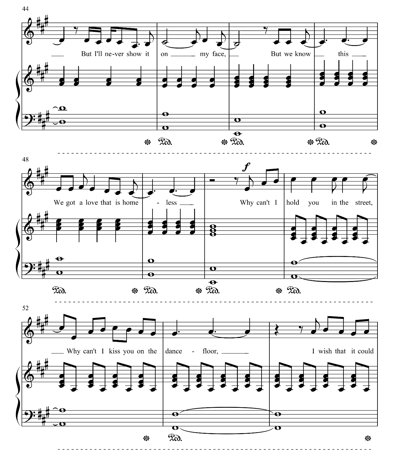 Secret Love Song sheet music 5