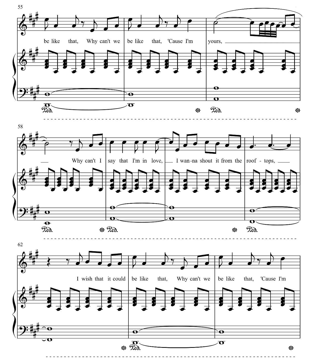 Secret Love Song sheet music 6