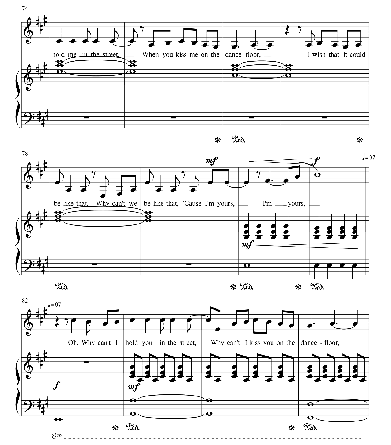 Secret Love Song sheet music 8