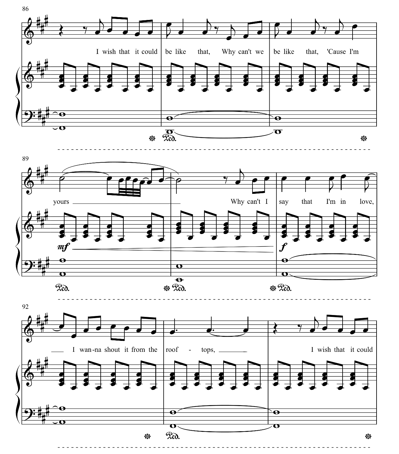 Secret Love Song sheet music 9