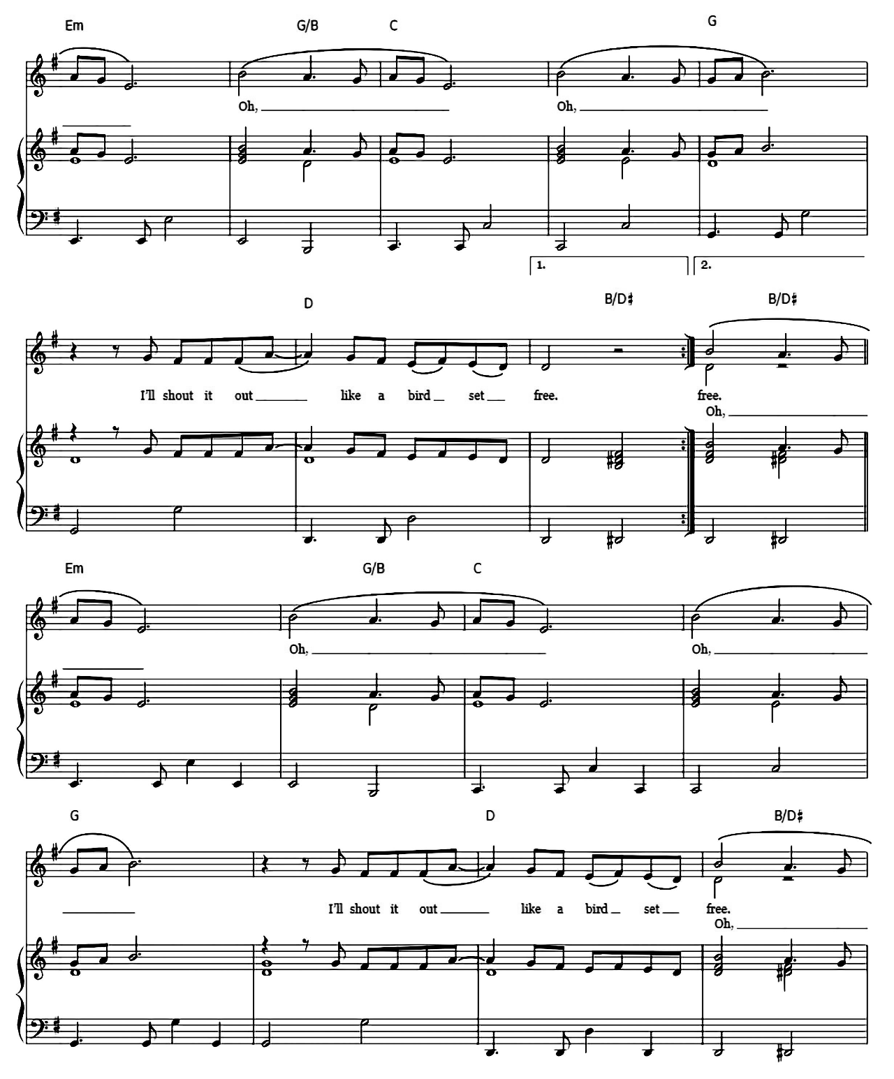 Bird Set Free sheet music 6