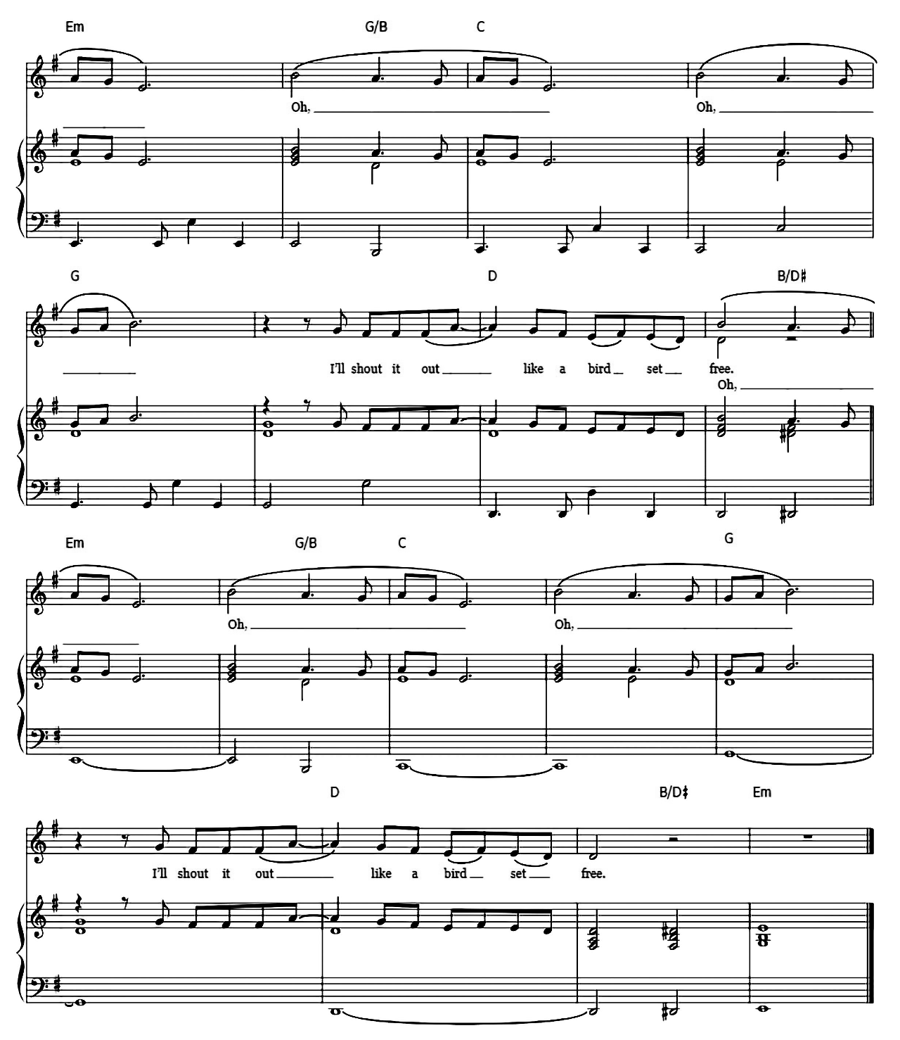 Bird Set Free sheet music 7