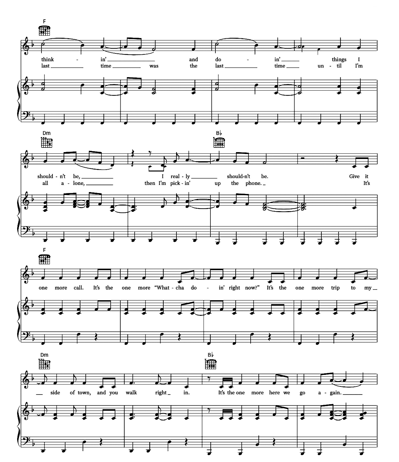 Stay A Little Longer sheet music 2