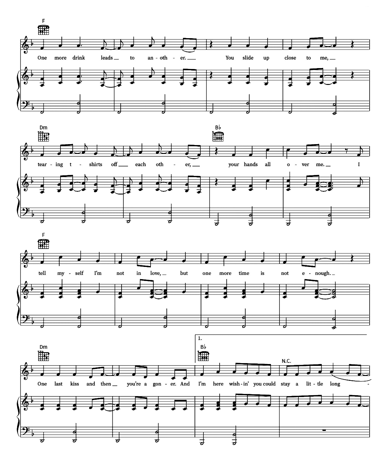 Stay A Little Longer sheet music 3