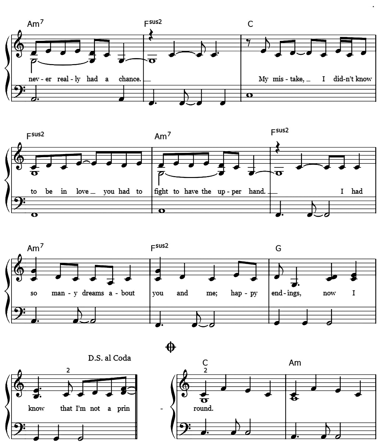 White Horse sheet music 4