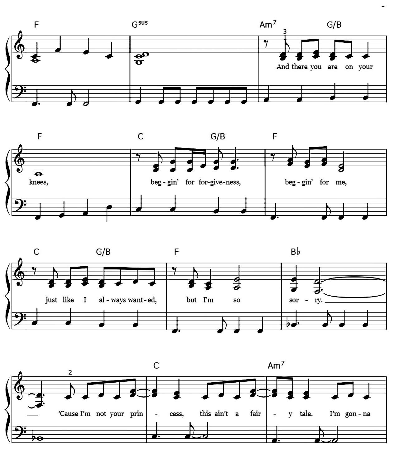 White Horse sheet music 5