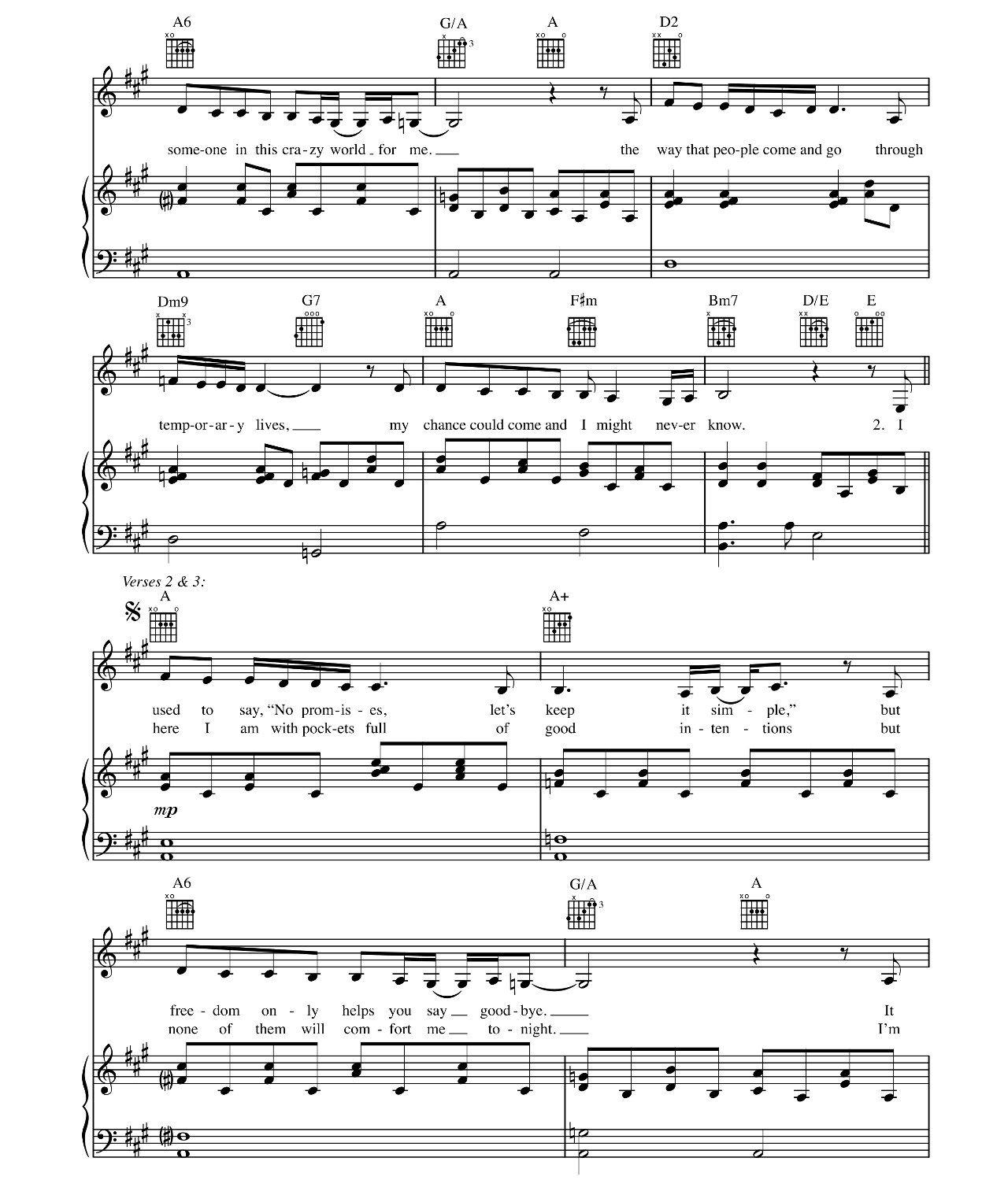 I Need To Be In Love sheet music 2