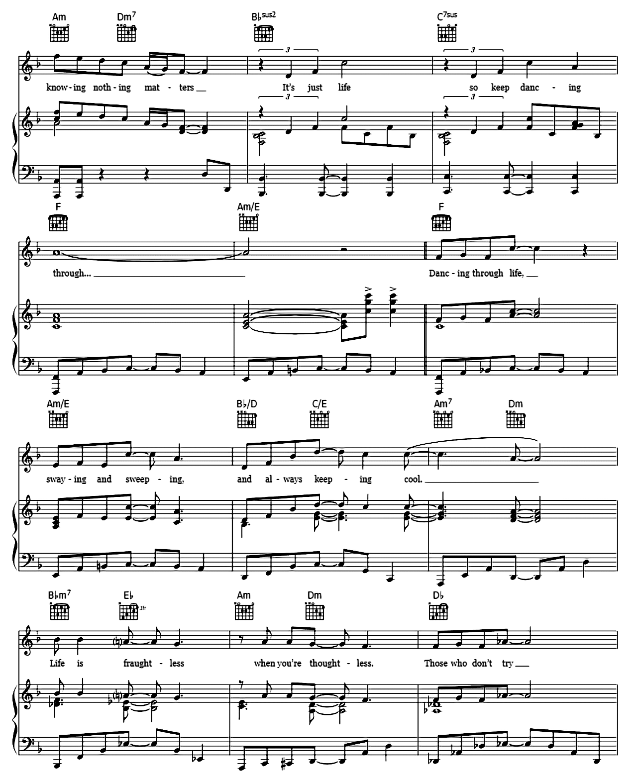 Dancing Through Life (from Wicked) sheet music 4