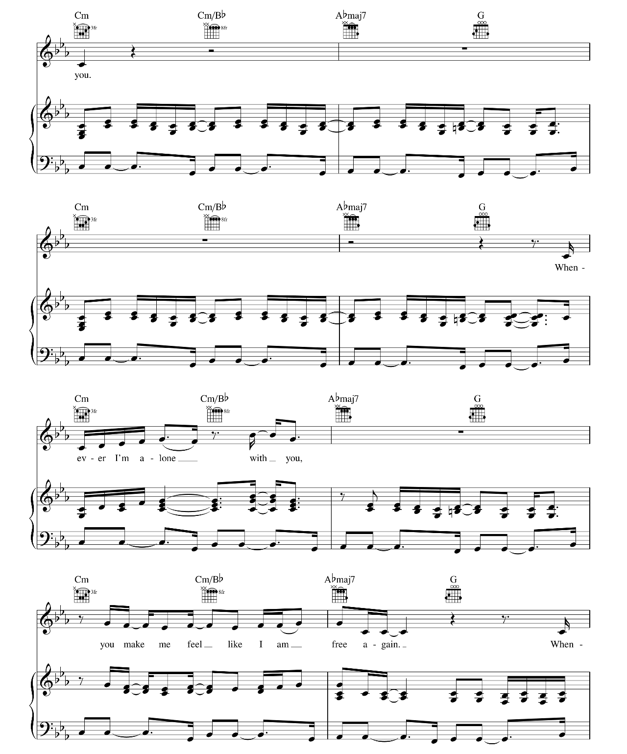 Lovesong sheet music 4