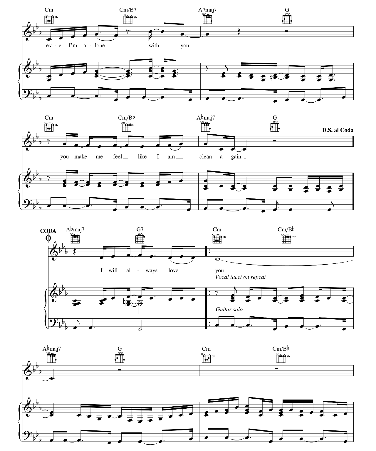 Lovesong sheet music 5