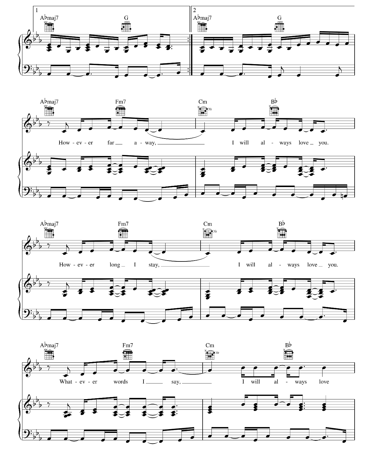 Lovesong sheet music 6