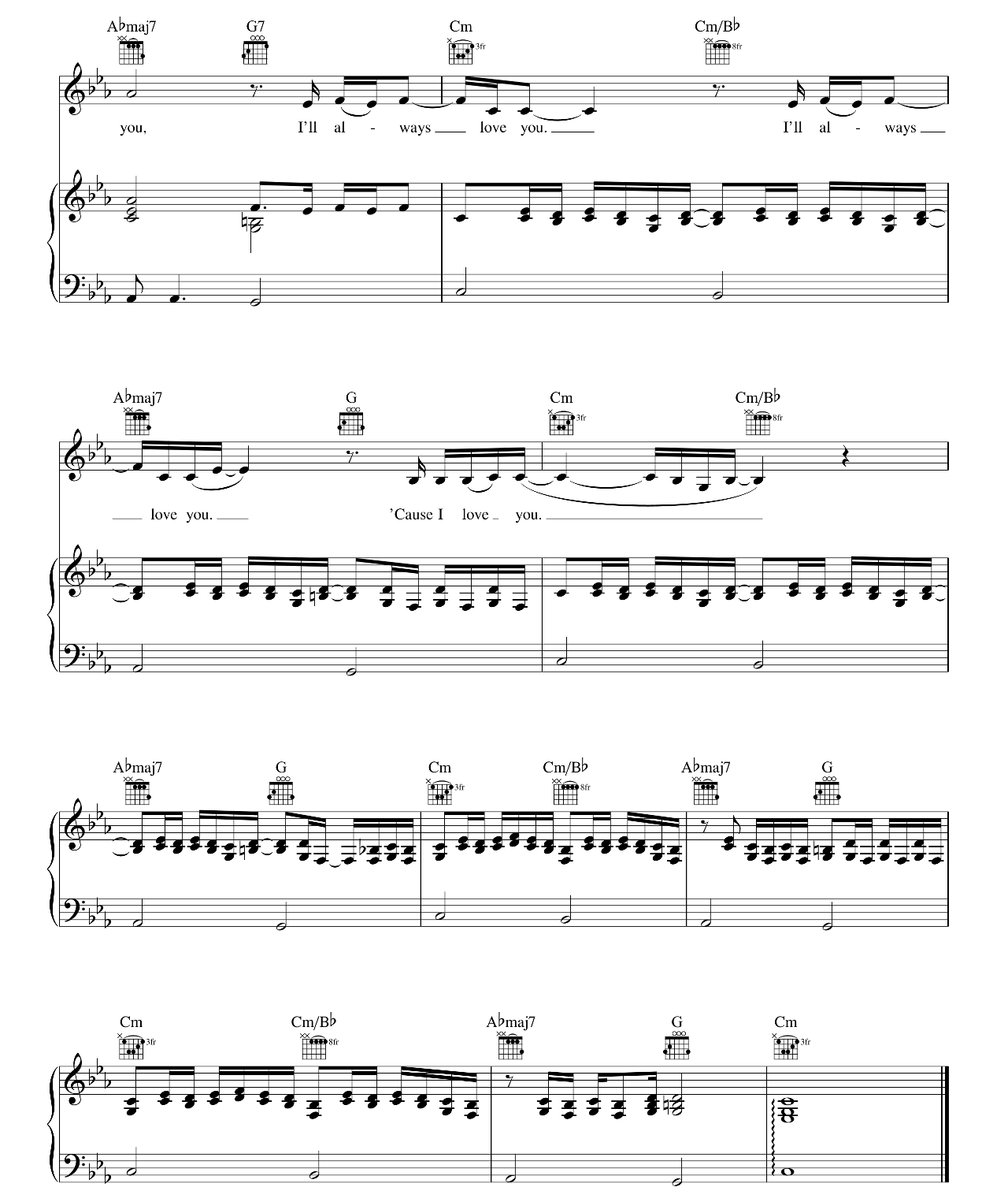 Lovesong sheet music 7