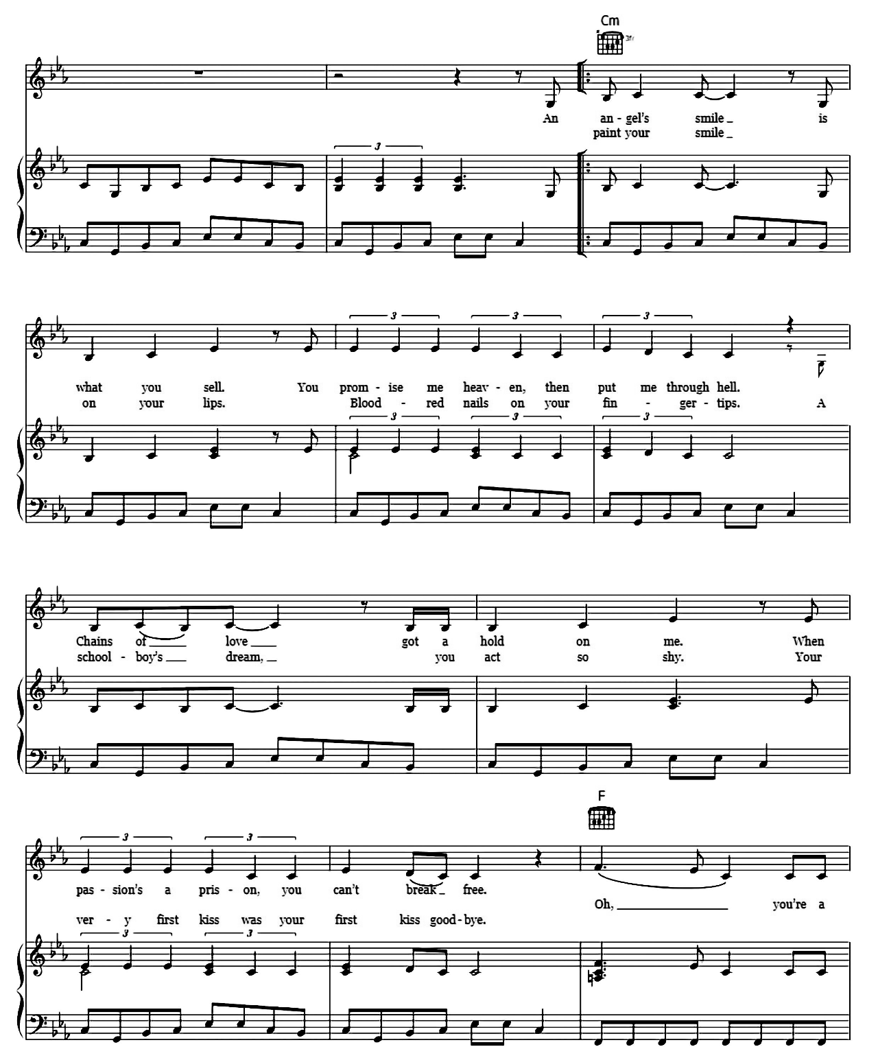 You Give Love A Bad Name sheet music 2