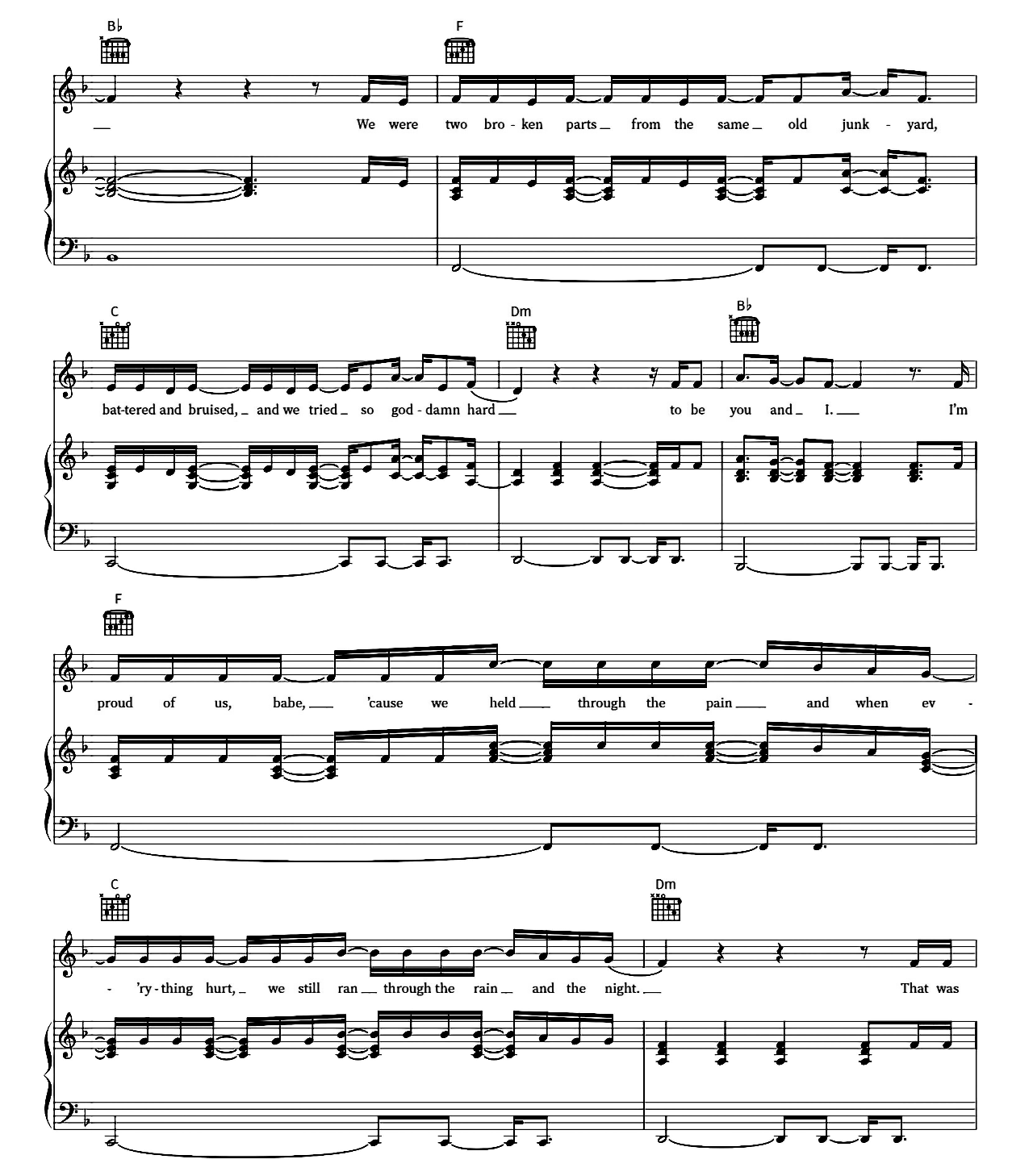 All Out Of Fight sheet music 3