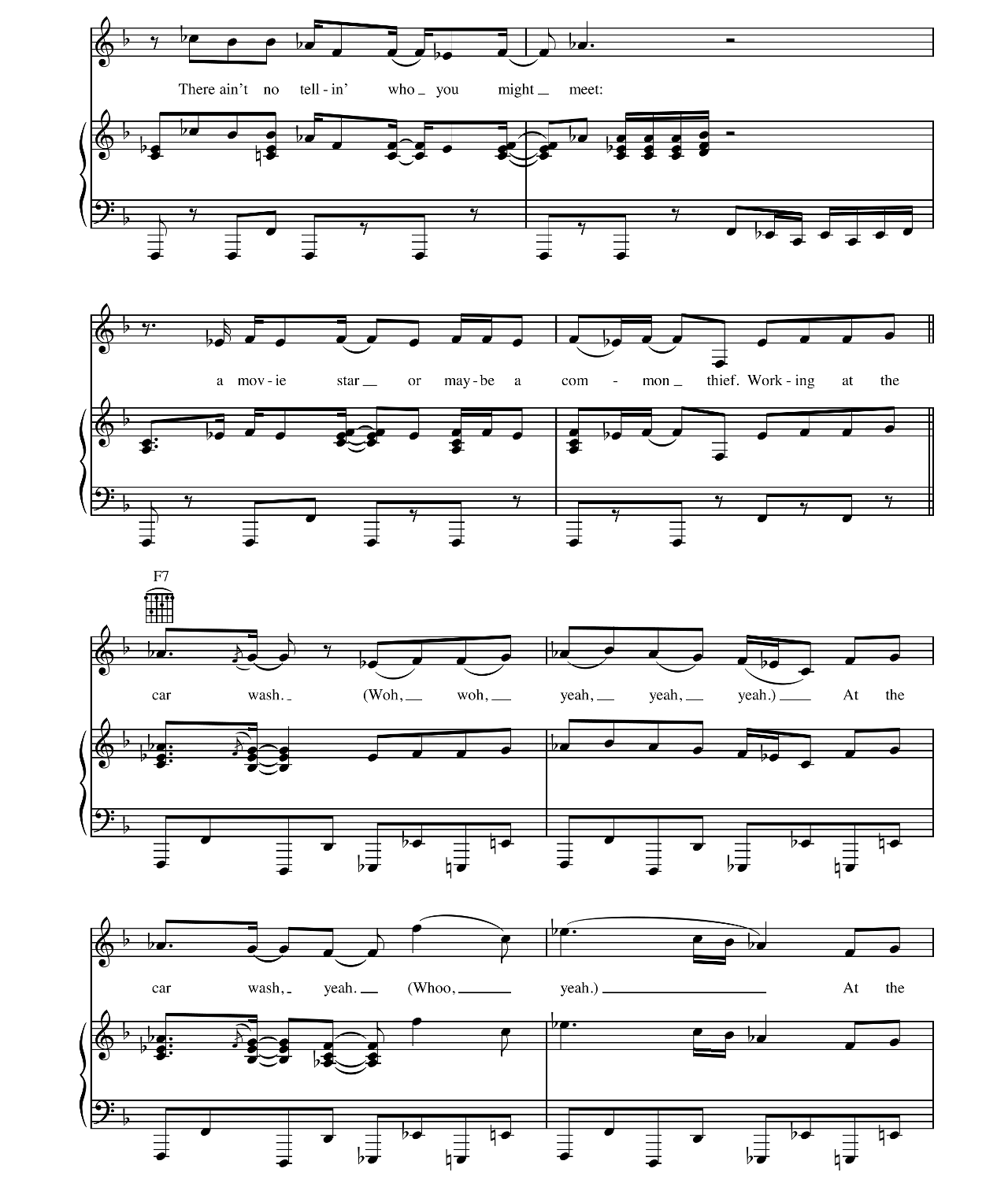 Car Wash sheet music 3