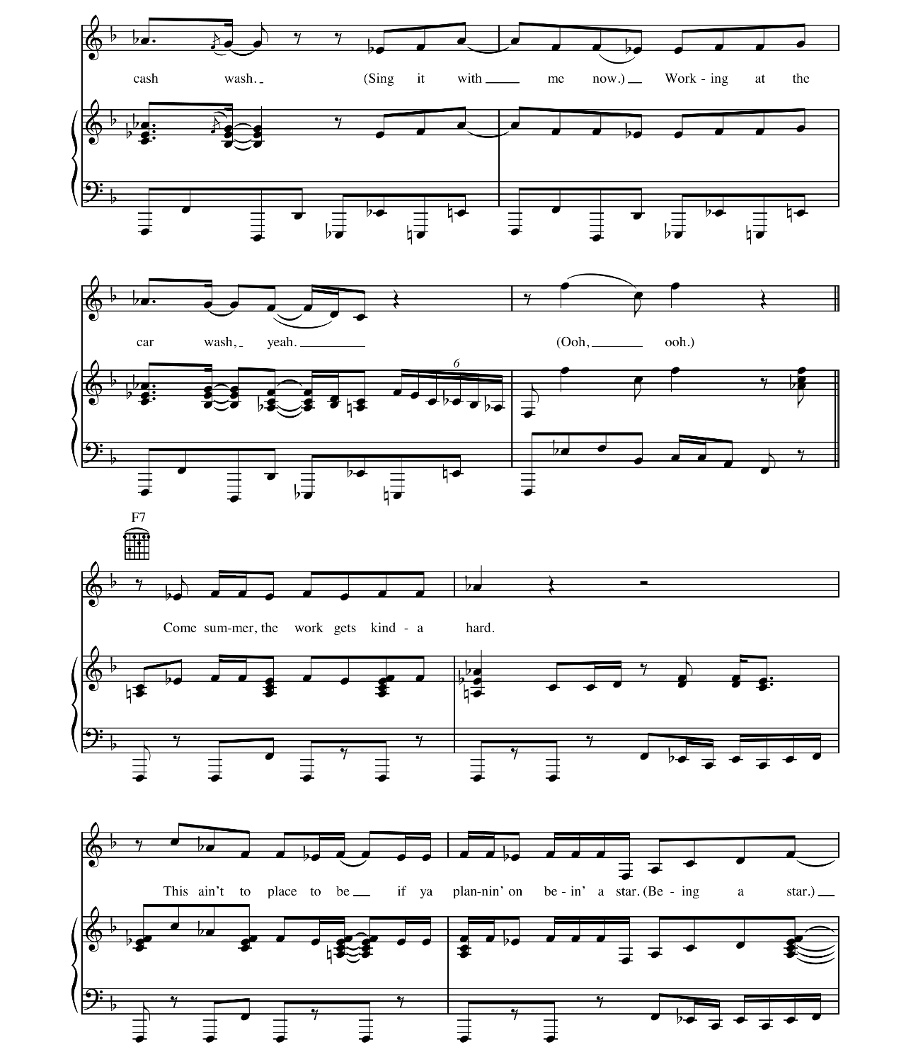 Car Wash sheet music 4