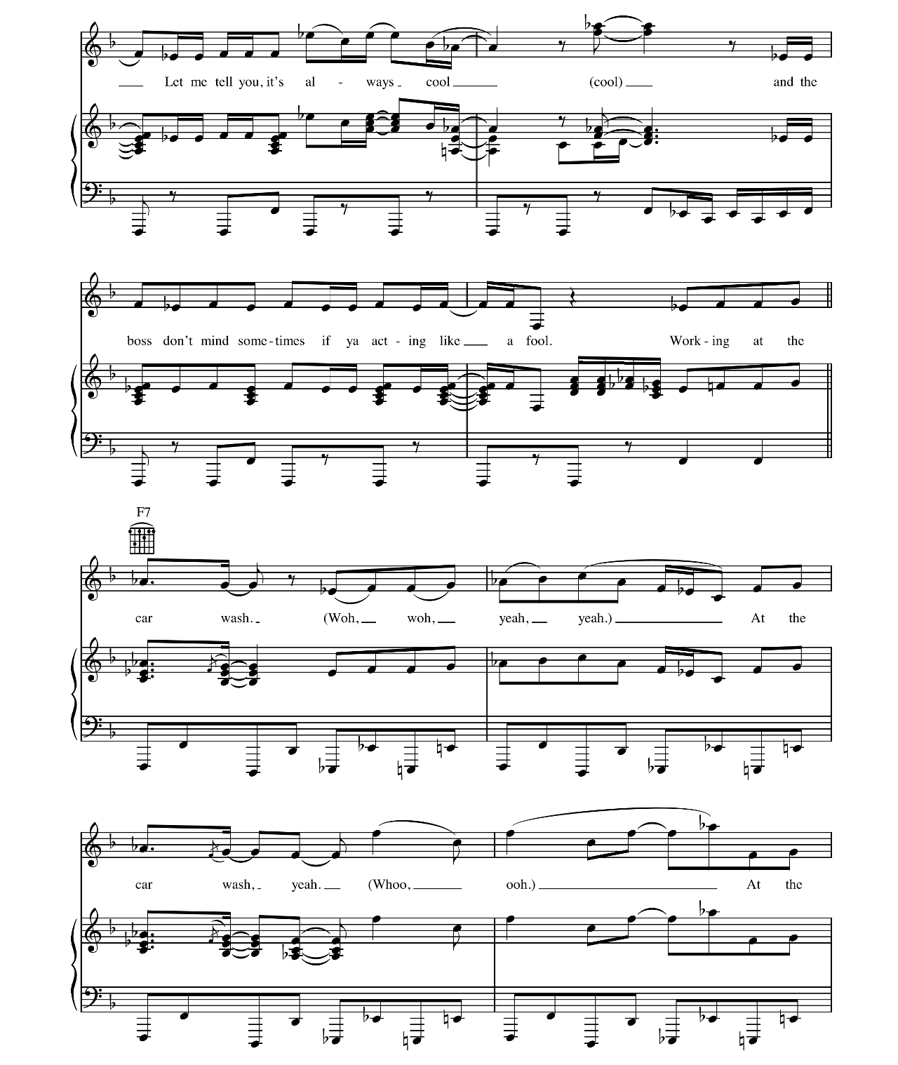 Car Wash sheet music 5